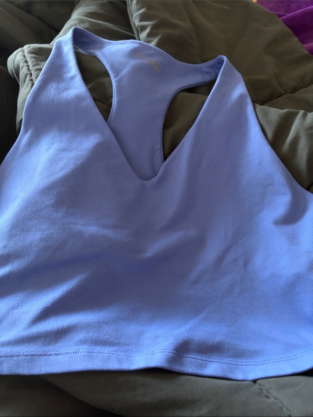 American Eagle Outfitters Lavender Racerback Sports Bralette